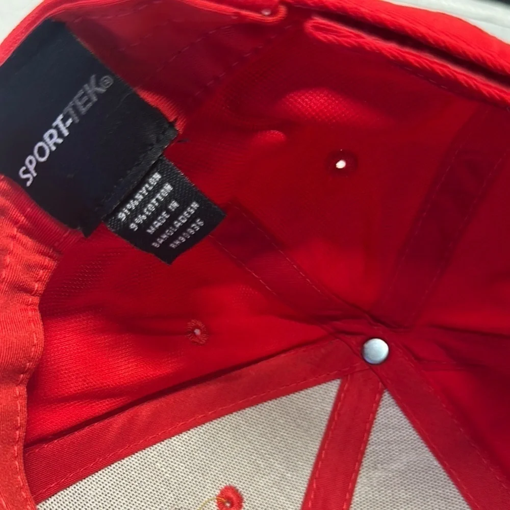 Sport-Tek Red and Yellow Party Hat